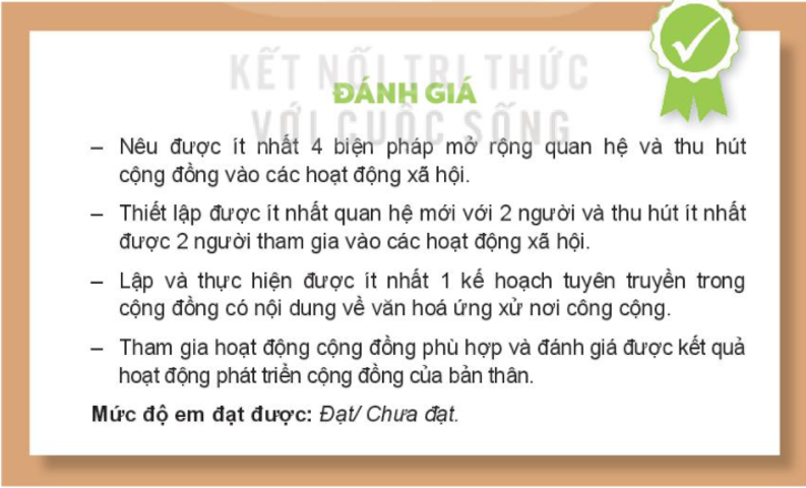 Nêu ít nhất 4 biện pháp mở rộng quan hệ và thu hút cộng đồng vào các hoạt động xã hội