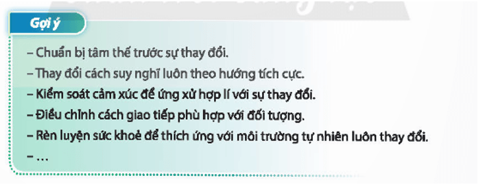 HĐTN 11 Chân trời sáng tạo Chủ đề 2: Tự tin và thích ứng với sự thay đổi | Giải Hoạt động trải nghiệm 11