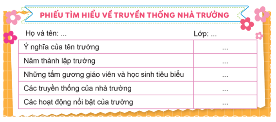 Hoạt động trải nghiệm lớp 5 Tuần 1 (trang 6, 7) | Cánh diều