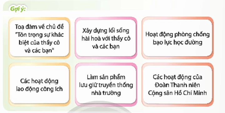 HĐTN 9 Chủ đề 3: Góp phần xây dựng văn hoá nhà trường | Chân trời sáng tạo | Giải Hoạt động trải nghiệm 9