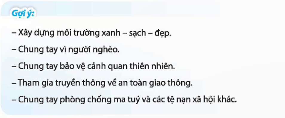 HĐTN 9 Chủ đề 6: Xây dựng mạng lưới thực hiện các hoạt động cộng đồng | Chân trời sáng tạo | Giải Hoạt động trải nghiệm 9