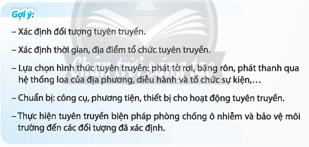 HĐTN 9 Chủ đề 7: Bảo vệ môi trường và quảng bá cảnh quan đất nước | Chân trời sáng tạo | Giải Hoạt động trải nghiệm 9