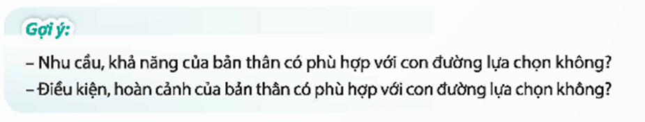 HĐTN 9 Chủ đề 9: Xác định con đường cho bản thân sau Trung học cơ sở | Chân trời sáng tạo | Giải Hoạt động trải nghiệm 9