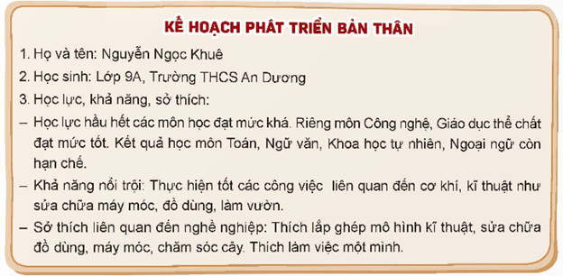 HĐTN 9 Bài 2: Rèn luyện, phát triển bản thân theo yêu cầu của định hướng nghề nghiệp | Kết nối tri thức | Giải Hoạt động trải nghiệm 9