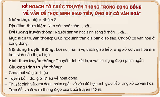 HĐTN 9 Bài 3: Truyền thông trong cộng đồng về những vấn đề học đường | Kết nối tri thức | Giải Hoạt động trải nghiệm 9