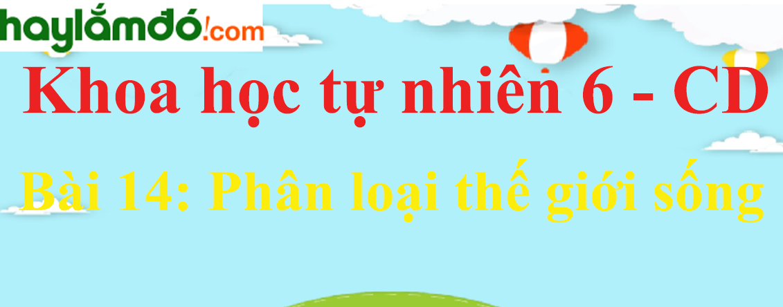 Khoa học tự nhiên lớp 6 Bài 14: Phân loại thế giới sống - Cánh diều