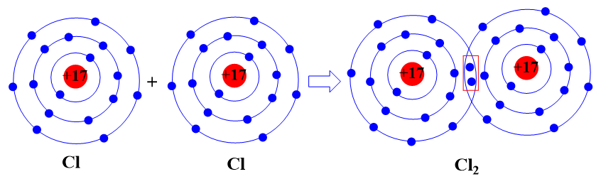 Hãy mô tả sự hình thành liên kết cộng hóa trị trong phân tử khí chlorine, khí nitrogen (ảnh 1)