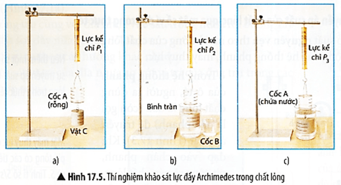 Một học sinh thực hiện thí nghiệm như Hình 17.5 và thu được các số liệu sau