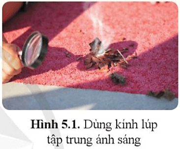 Theo em, kính lúp ở hình 5.1 là loại thấu kính nào?