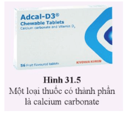 Calcium carbonate được sử dụng làm thuốc. Hãy tìm hiểu và cho biết tác dụng của loại thuốc này