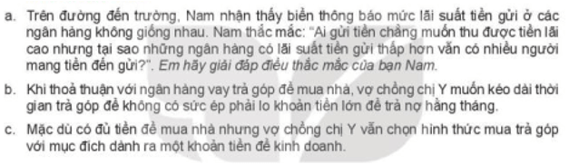 Em hãy nêu điểm khác biệt giữa tín dụng ngân hàng và tín dụng