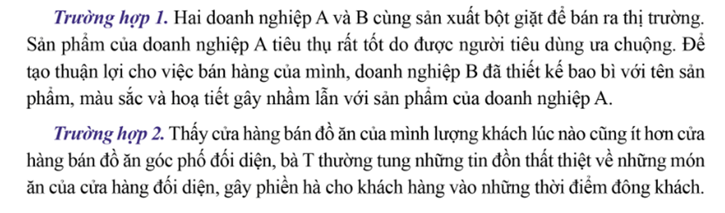 Theo em, các chủ thể sản xuất kinh doanh cần phải làm gì để ngăn ngừa, hạn chế cạnh tranh