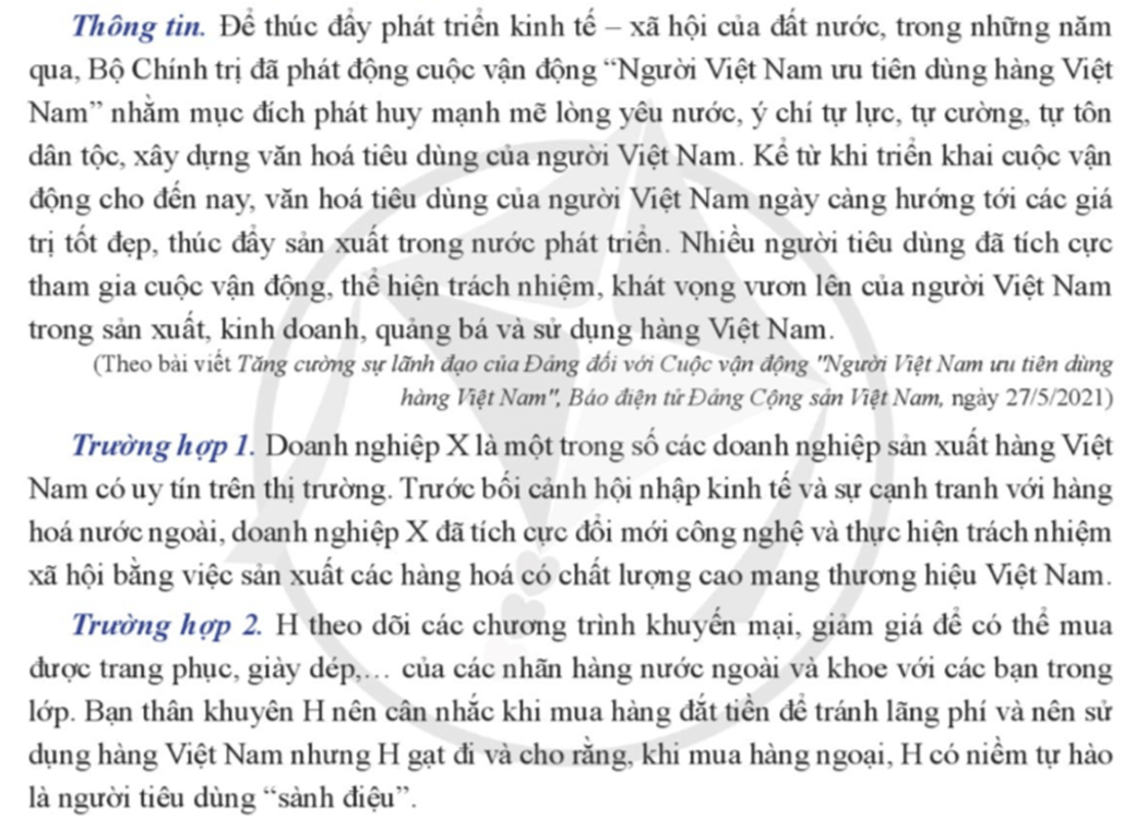 Là học sinh, em sẽ làm gì để góp phần xây dựng văn hóa tiêu dùng Việt Nam