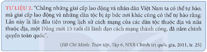 Khai thác thông tin và Tư liệu 2 trong mục, phân tích ý nghĩa lịch sử