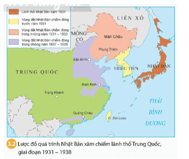 Dựa vào thông tin trong bài và lược đồ 3.2, hãy xác định những nét chính của tình hình Nhật Bản