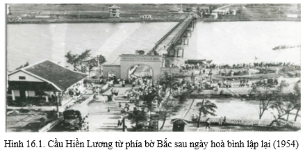 Hình ảnh cây cầu Hiền Lương (trong di tích Đôi bờ Hiến Lương, tỉnh Quảng Trị) gợi cho em nhớ đến hoàn cảnh nào