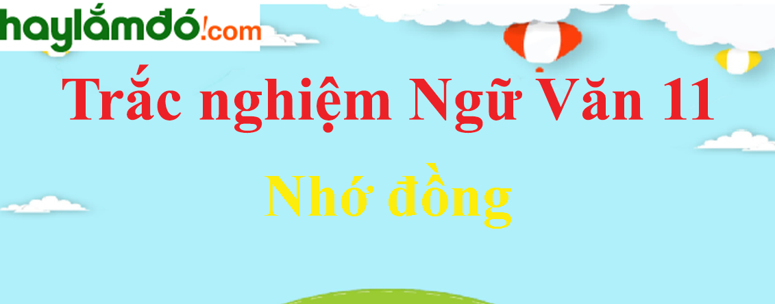 Trắc nghiệm Nhớ đồng có đáp án