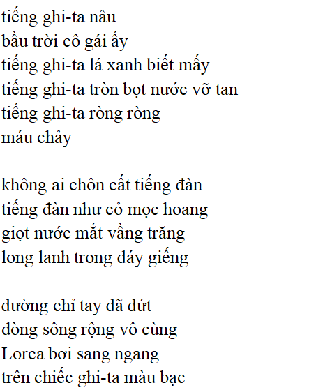 Bài thơ: Đàn ghi-ta của lor-ca (Thanh Thảo): nội dung, dàn ý phân tích, bố cục, tác giả