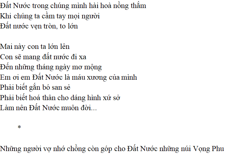 Bài thơ Đất nước (Nguyễn Khoa Điềm) - Ngữ văn lớp 12