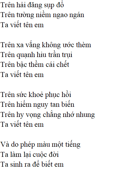 Bài thơ: Tự do (P.Ê-luy-a): nội dung, dàn ý phân tích, bố cục, tác giả