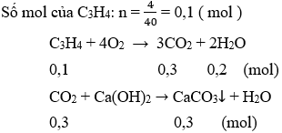 C<sub>3</sub>H<sub>4</sub> + 4O<sub>2</sub> → 3CO<sub>2</sub> + 2H<sub>2</sub>O | Cân bằng phương trình hóa học