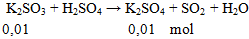 K2SO3 + H2SO4 → K2SO4 + SO2 + H2O | Cân bằng phương trình hóa học