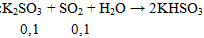 K2SO3 + SO2 + H2O → 2KHSO3 | Cân bằng phương trình hóa học