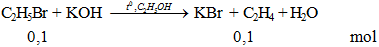 C2H5Br + KOH → KBr + C2H4 + H2O | Cân bằng phương trình hóa học
