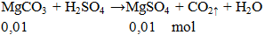 MgCO3 + H2SO4 → MgSO4 + CO2 ↑ + H2O | Cân bằng phương trình hóa học