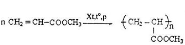 Phản ứng trùng hợp Metyl acrylat | Cân bằng phương trình hóa học