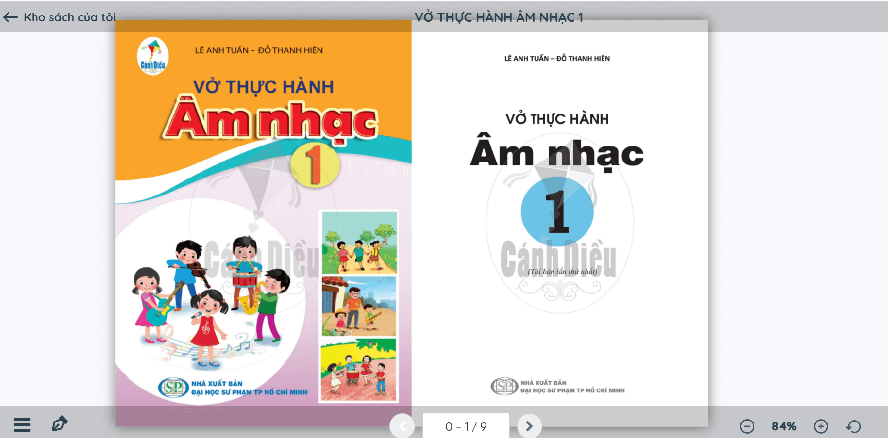 Sách Âm nhạc lớp 1 Cánh diều | Xem online, tải PDF