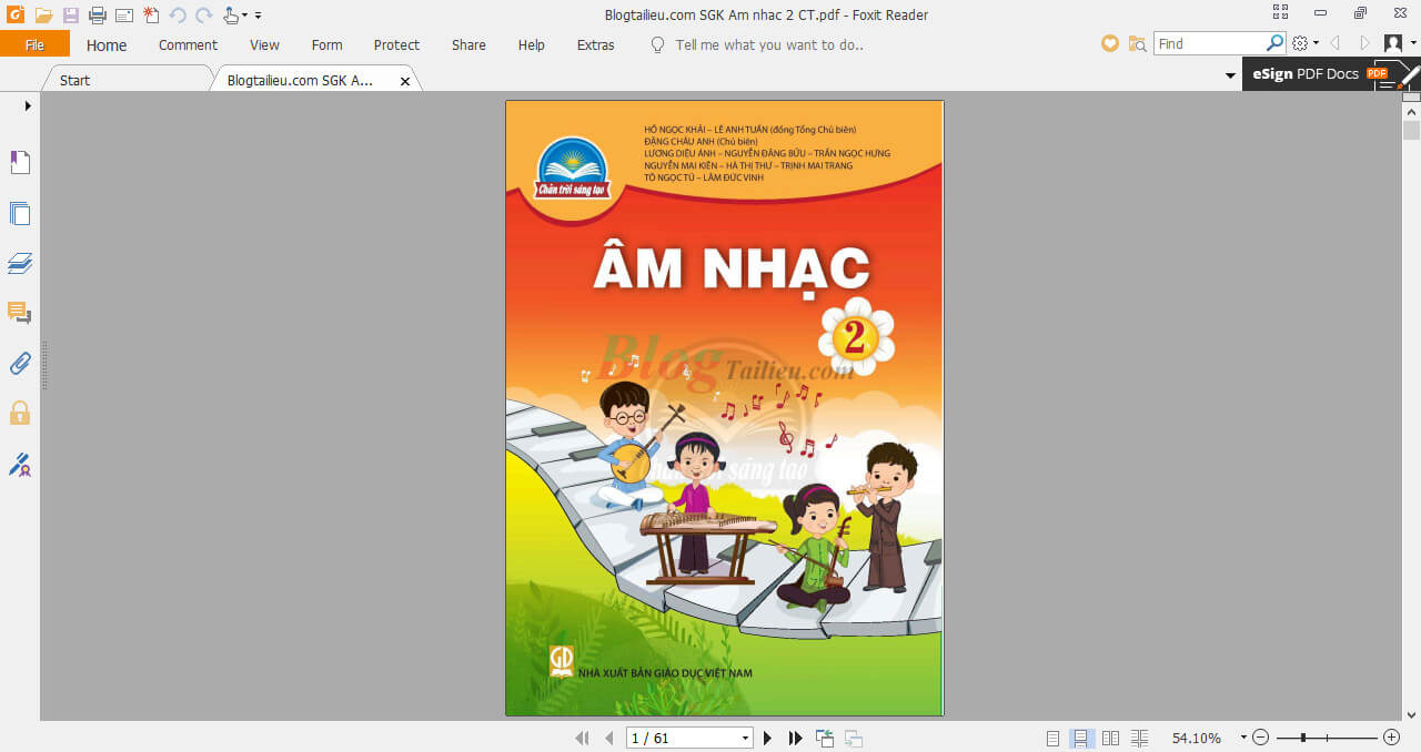 Sách Âm nhạc lớp 2 Chân trời sáng tạo | Xem online, tải PDF