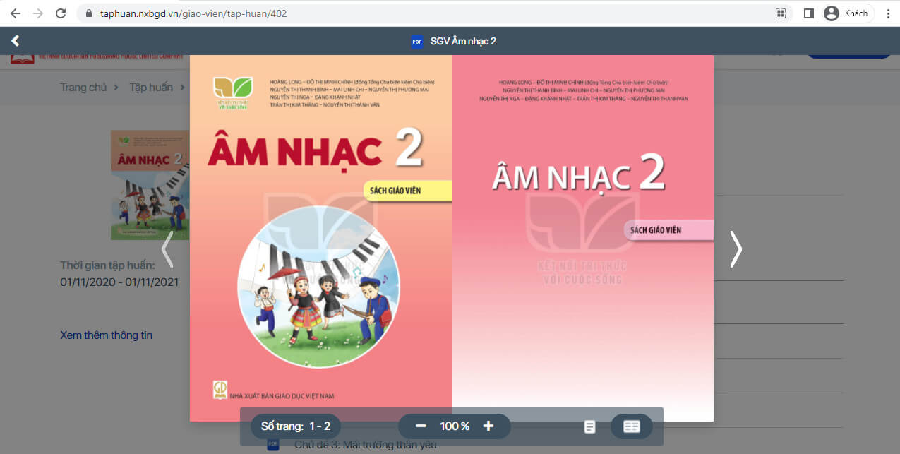 Sách Âm nhạc lớp 2 Kết nối tri thức | Xem online, tải PDF