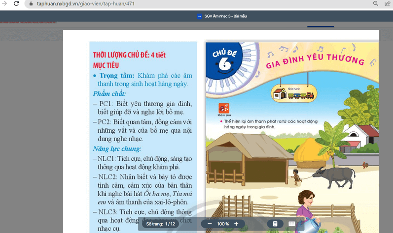 Sách Âm nhạc lớp 3 Chân trời sáng tạo | Xem online, tải PDF