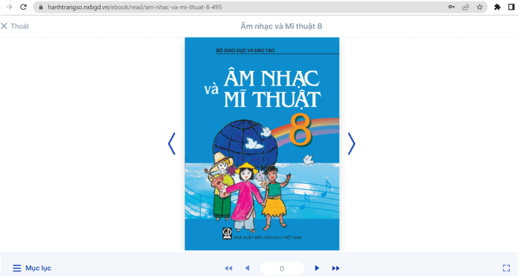 Sách Âm nhạc và Mĩ thuật lớp 8 | Xem online, tải PDF (ảnh 1)