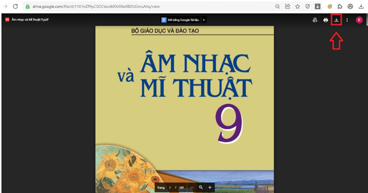 Sách Âm nhạc và Mĩ thuật lớp 9 | Xem online, tải PDF (ảnh 1)