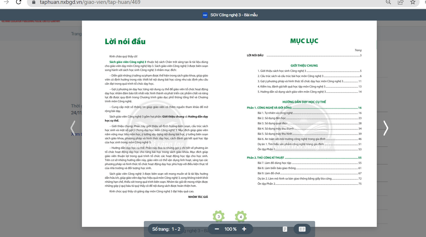 Sách Công nghệ lớp 3 Chân trời sáng tạo | Xem online, tải PDF