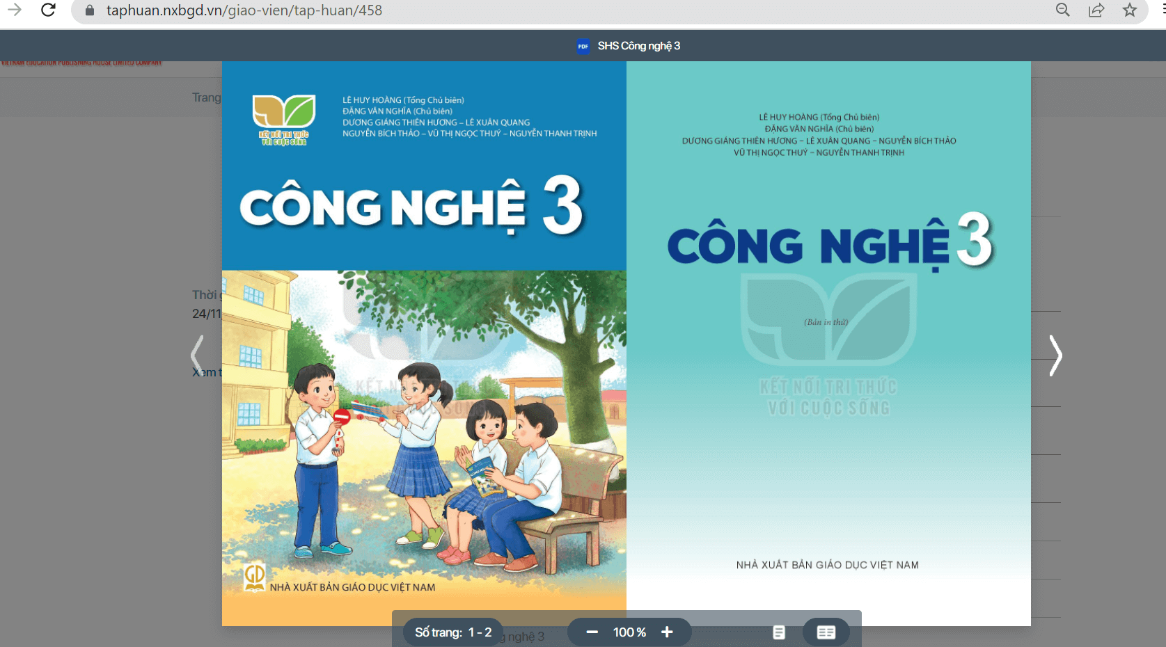 Sách Công nghệ lớp 3 Kết nối tri thức | Xem online, tải PDF