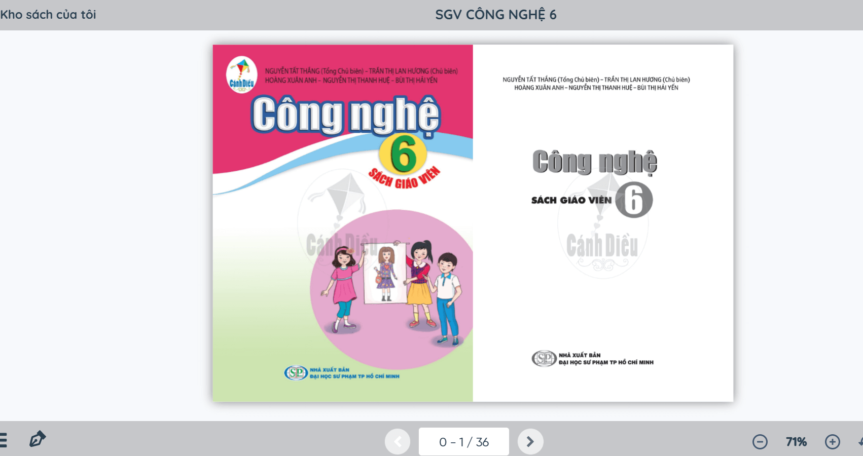 Sách Công nghệ lớp 6 Cánh diều | Xem online, tải PDF