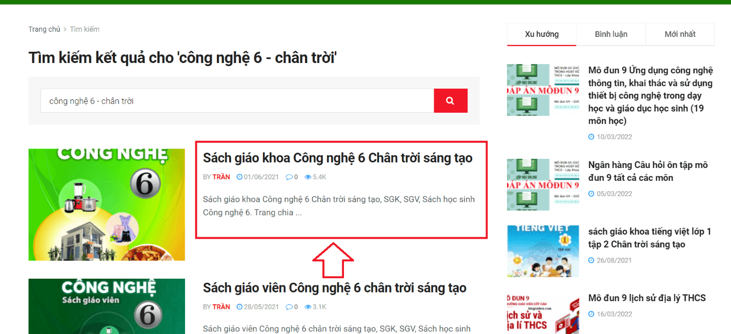 Sách Công nghệ lớp 6 Chân trời sáng tạo | Xem online, tải PDF