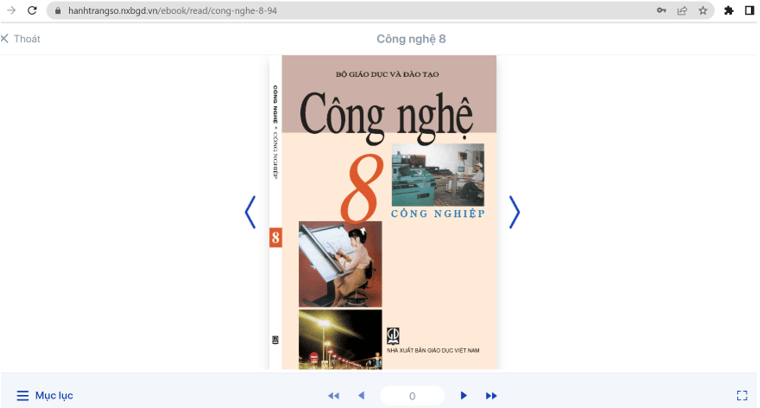 Sách Công nghệ lớp 8 | Xem online, tải PDF (ảnh 1)