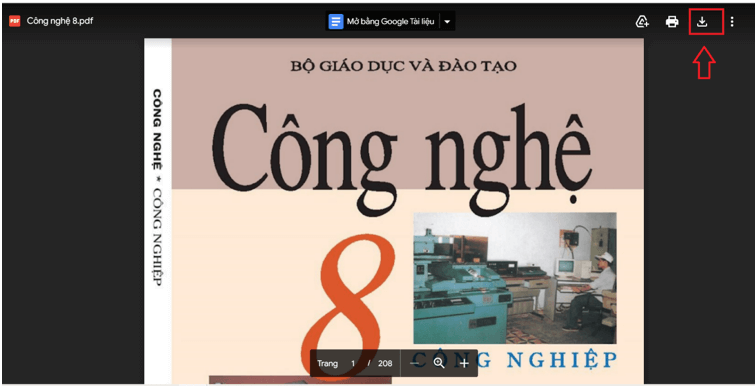 Sách Công nghệ lớp 8 | Xem online, tải PDF (ảnh 1)