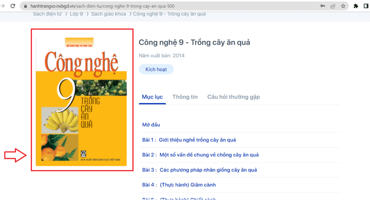 Sách Công nghệ lớp 9 | Xem online, tải PDF (ảnh 1)