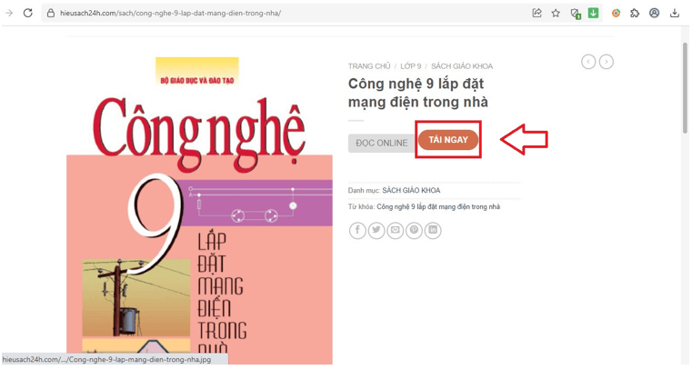 Sách Công nghệ lớp 9 | Xem online, tải PDF (ảnh 1)