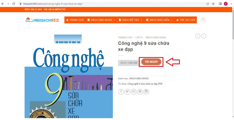 Sách Công nghệ lớp 9 | Xem online, tải PDF (ảnh 1)