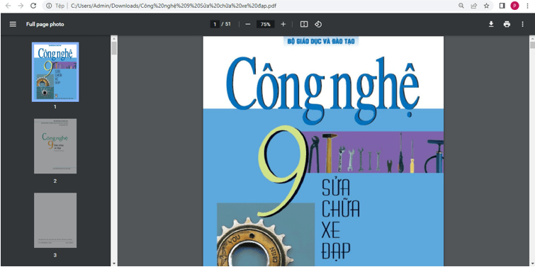 Sách Công nghệ lớp 9 | Xem online, tải PDF (ảnh 1)