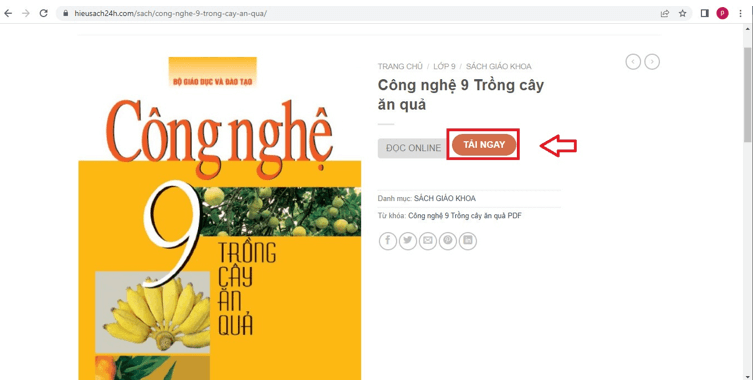 Sách Công nghệ lớp 9 | Xem online, tải PDF (ảnh 1)