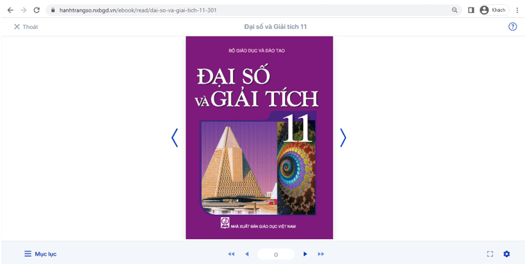 Sách Đại số và Giải tích lớp 11 | Xem online, tải PDF (ảnh 1)