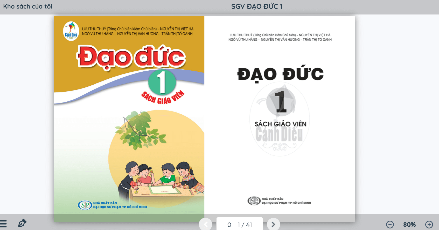 Sách Đạo đức lớp 1 Cánh diều | Xem online, tải PDF