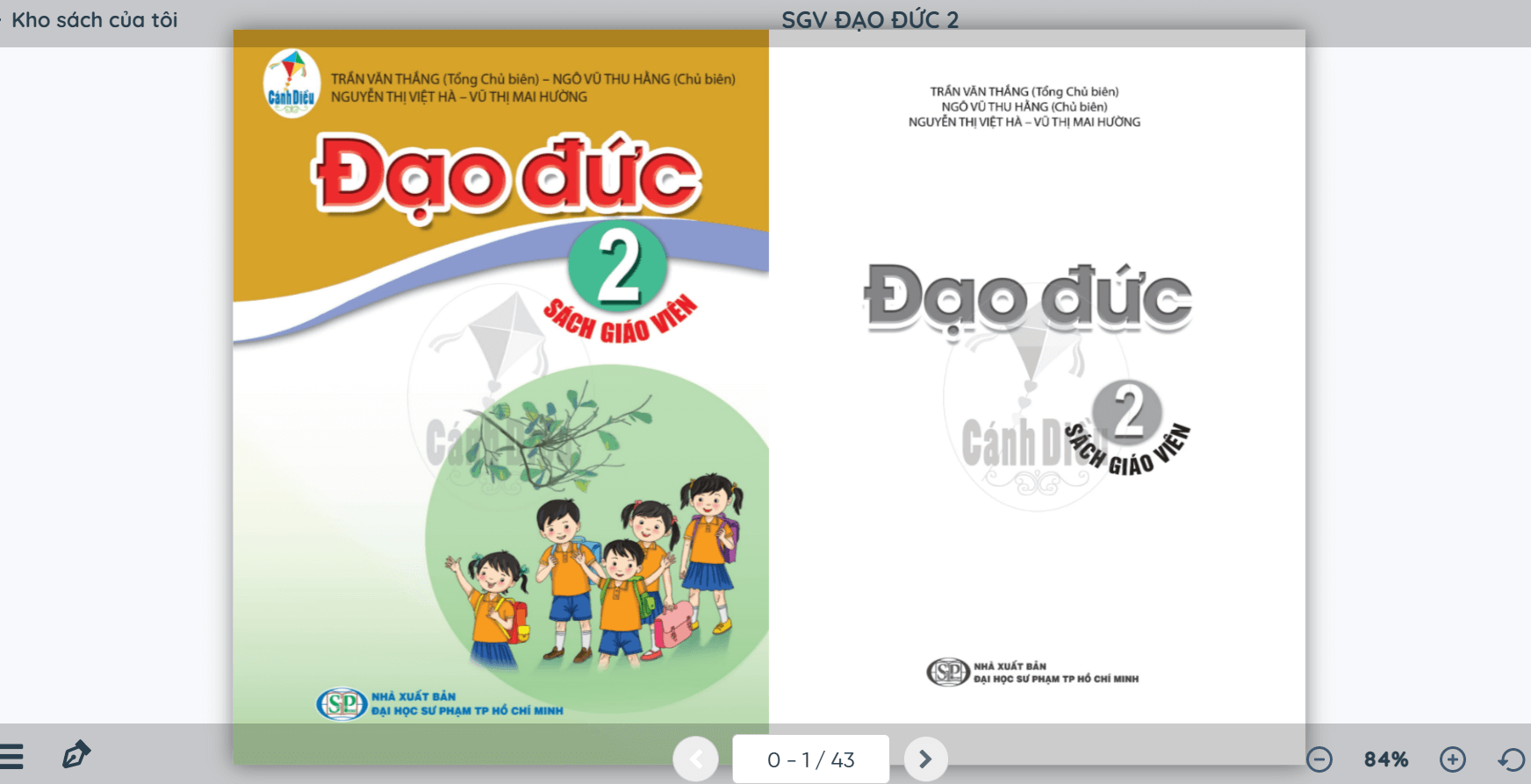 Sách Đạo đức lớp 2 Cánh diều | Xem online, tải PDF